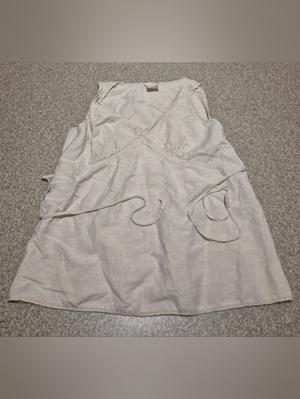 Womens Motherhood Maternity Linen Blend Tank Size Medium